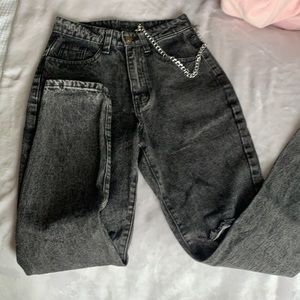 Washed Out Black High Wasted Jeans!